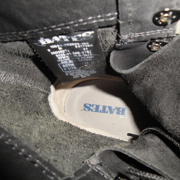 BATES BLACK LEATHER COMBAT BOOTS, MENS SHOE SIZE 9 M - Picture 6 of 9